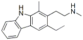 3-Ethyl-n,1-dimethyl-9h-carbazole-2-ethanamine Structure,55044-78-5Structure