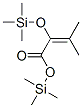 3-Methyl-2-[(trimethylsilyl)oxy]-2-butenoic acid trimethylsilyl ester Structure,55044-79-6Structure