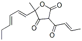 5-[(1E,3e)-1,3-hexadienyl ]-5-methyl-3-[(e)-1-oxo-2-butenyl ]furan-2,4(3h,5h)-dione Structure,55045-15-3Structure