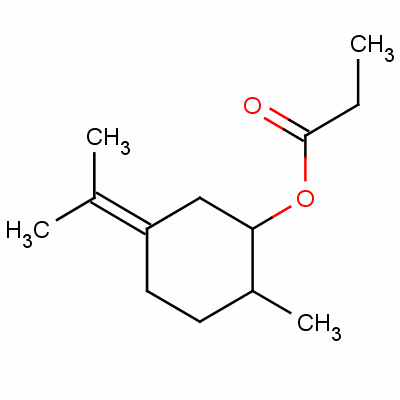 2-Methyl-5-(1-methylethylidene)cyclohexyl propionate Structure,55066-57-4Structure