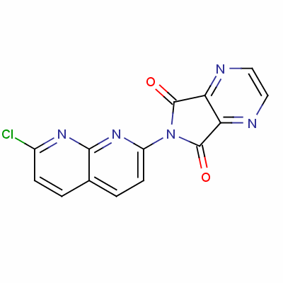 6-(7-氯-1,8-萘啶-2-基)-5H-吡咯并[3,4-b]吡嗪-5,7(6h)-二酮结构式_55112-93-1结构式