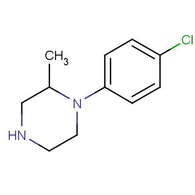 1-(4-氯苯基)-2-甲基哌嗪结构式_55117-80-1结构式