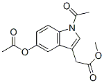 1-Acetyl-5-acetyloxy-1h-indole-3-acetic acid methyl ester Structure,55125-16-1Structure