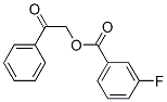 3-Fluorobenzoic acid phenacyl ester Structure,55153-23-6Structure