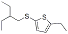 2-Ethyl-5-[(2-ethylbutyl)thio]thiophene Structure,55162-44-2Structure