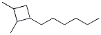 1-Hexyl-2,3-dimethylcyclobutane Structure,55170-84-8Structure