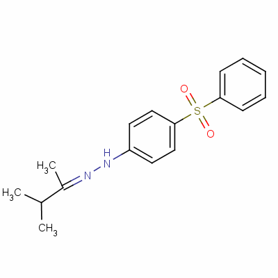 3-Methylbutan-2-one [4-(phenylsulphonyl)phenyl ]hydrazone Structure,55203-60-6Structure