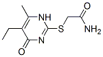 (9ci)-2-[(5-乙基-1,4-二氢-6-甲基-4-氧代-2-嘧啶)硫代]-乙酰胺结构式_552308-93-7结构式