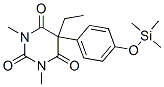 5-Ethyl-1,3-dimethyl-5-[4-[(trimethylsilyl)oxy]phenyl ]pyrimidine-2,4,6(1h,3h,5h)-trione Structure,55268-55-8Structure