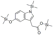 1-(Trimethylsilyl)-5-[(trimethylsilyl)oxy]-1h-indole-3-acetic acid trimethylsilyl ester Structure,55268-67-2Structure