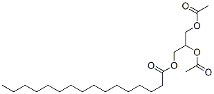 Hexadecanoic acid 2,3-bis(acetyloxy)propyl ester Structure,55268-70-7Structure