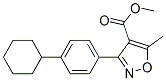 4-Isoxazolecarboxylicacid,3-(4-cyclohexylphenyl)-5-methyl-,methylester(9ci) Structure,55278-57-4Structure