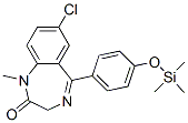 7-Chloro-1-methyl-5-[4-[(trimethylsilyl)oxy]phenyl ]-1h-1,4-benzodiazepin-2(3h)-one Structure,55282-59-2Structure