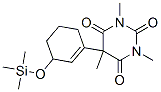 1,3,5-Trimethyl-5-[3-[(trimethylsilyl)oxy]-1-cyclohexen-1-yl ]-2,4,6(1h,3h,5h)-pyrimidinetrione Structure,55299-22-4Structure