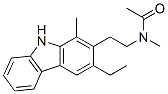 N-[2-(3-乙基-1-甲基-9h-咔唑-2-基)乙基]-n-甲基乙酰胺结构式_55320-31-5结构式