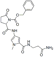 2-[N-[5-[n-(2-carbamoylethyl)carbamoyl ]-1-methyl-1h-pyrrol-3-yl ]carbamoyl ]-5-oxo-1-pyrrolidinecarboxylic acid benzyl ester Structure,55356-25-7Structure