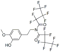 2,2,3,3,4,4,4-七氟-N-(2,2,3,3,4,4,4-七氟丁酰基)-N-[2-(3-羟基-4-甲氧基苯基)乙基]丁酰胺结构式_55429-09-9结构式