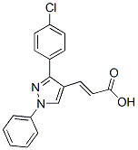 3-[3-(4-Chloro-phenyl)-1-phenyl-1H-pyrazol-4-yl]-acrylic acid Structure,55432-14-9Structure