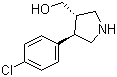 ((3S,4r)-4-(4-chlorophenyl)pyrrolidin-3-yl)methanol Structure,55438-52-3Structure