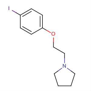 1-[2-(4-Iodophenoxy)ethyl]pyrrolidine Structure,554430-67-0Structure