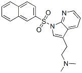 1H-Pyrrolo[2,3-b]pyridine-3-ethanamine, N,N-dimethyl-1-(2-naphthalenylsulfonyl)- Structure,554452-56-1Structure