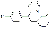 3-(P-chlorophenyl)-3-(2-pyridyl)propylaldehyde diethyl acetal Structure,55486-46-9Structure