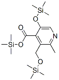 2-Methyl-5-(trimethylsiloxy)-3-[(trimethylsiloxy)methyl ]-4-pyridinecarboxylic acid trimethylsilyl ester Structure,55517-52-7Structure