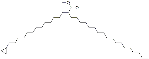 2-Octadecyl-15-cyclopropylpentadecanoic acid methyl ester Structure,55517-72-1Structure