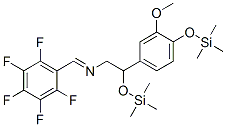 N-[2-trimethylsilyloxy-2-(3-methoxy-4-trimethylsilyloxyphenyl)ethyl ](pentafluorophenyl)methanimine Structure,55517-87-8Structure