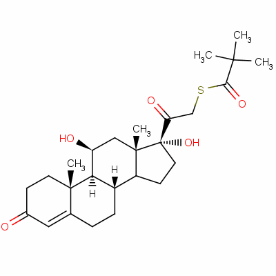 S-[11beta,17-dihydroxypregn-4-ene-3,20-dione] 21-(thiopivalate) Structure,55560-96-8Structure