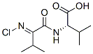 N-[2-(chloroimino)-3-methylbutyryl ]valine Structure,55570-83-7Structure