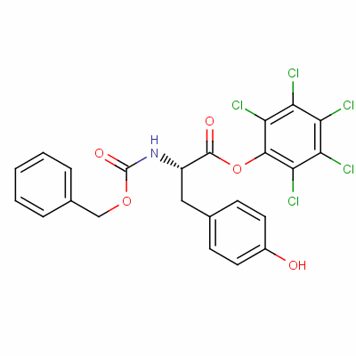 N-[(苄氧基)羰基]-L-酪氨酸五氯苯基酯结构式_55593-07-2结构式