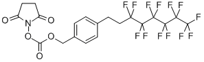 N-[4-(3,3,4,4,5,5,6,6,7,7,8,8,8-十三氟辛基)苄基碳酸]琥珀酰亚胺结构式_556050-48-7结构式