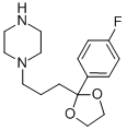 1-(3-[2-(4-Fluorophenyl)-[1,3]dioxolan-2-yl]propyl)piperazine Structure,55846-41-8Structure