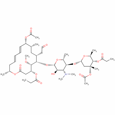 醋酸麦迪霉素结构式_55881-07-7结构式