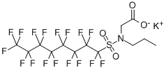 N-[(Heptadecafluorooctyl)sulfonyl]-N-propylglycine potassium salt Structure,55910-10-6Structure