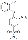 3-氨基-4-[(溴苯基)硫代]-N,N-二甲基-苯磺酰胺结构式_5592-64-3结构式