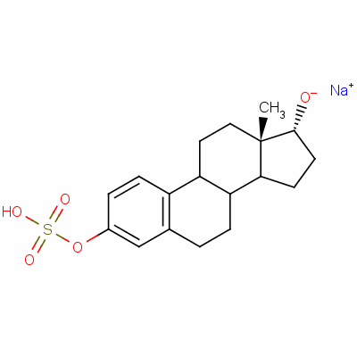 (17alpha)-雌甾-1,3,5(10)-三烯-3,17-二醇 3-(硫酸酯)单钠盐结构式_56050-04-5结构式