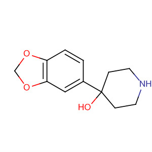 4-(1,3-Benzodioxol-5-yl)-4-piperidinol Structure,56074-28-3Structure