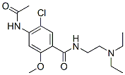 4-(乙酰氨基)-5-氯-N-[2-(二乙基氨基)乙基]-2-甲氧基苯甲酰胺结构式_5608-13-9结构式