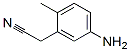 Benzeneacetonitrile, 5-amino-2-methyl-(9ci) Structure,561064-38-8Structure