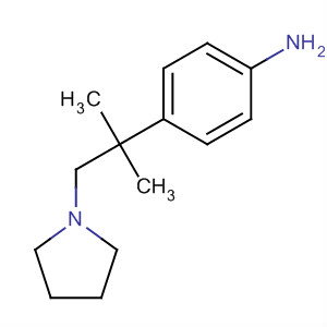 4-(2-Methyl-1-(pyrrolidin-1-yl)propan-2-yl)benzenamine Structure,561297-91-4Structure