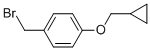 Benzene, 1-(bromomethyl)-4-(cyclopropylmethoxy)- Structure,561313-86-8Structure