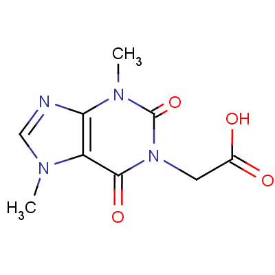 2,3,6,7-Tetrahydro-3,7-dimethyl-2,6-dioxo-1H-purine-1-acetic acid Structure,5614-56-2Structure