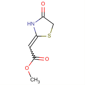 (4-Oxothiazolidin-2-ylidene)acetic acid methyl ester Structure,56196-66-8Structure