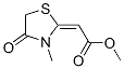 (3-Methyl-4-oxothiazolidin-2-ylidene)acetic acid methyl ester Structure,56196-67-9Structure