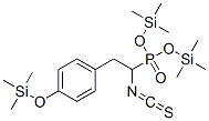 [1-Isothiocyanato-2-[4-(trimethylsiloxy)phenyl ]ethyl ]phosphonic acid bis(trimethylsilyl) ester Structure,56196-77-1Structure