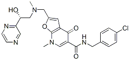 (9ci)-n-[(4-氯苯基)甲基]-4,7-二氢-2-[[[(2r)-2-羟基-2-吡嗪乙基]甲基氨基]甲基]-7-甲基-4-氧代-呋喃并[2,3-b]吡啶-5-羧酰胺结构式_562101-59-1结构式