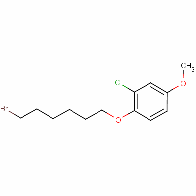 4-[(6-Bromohexyl)oxy]-3-chloroanisole Structure,56219-58-0Structure