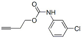 (3-Chlorophenyl)carbamic acid 3-butynyl ester Structure,56247-86-0Structure